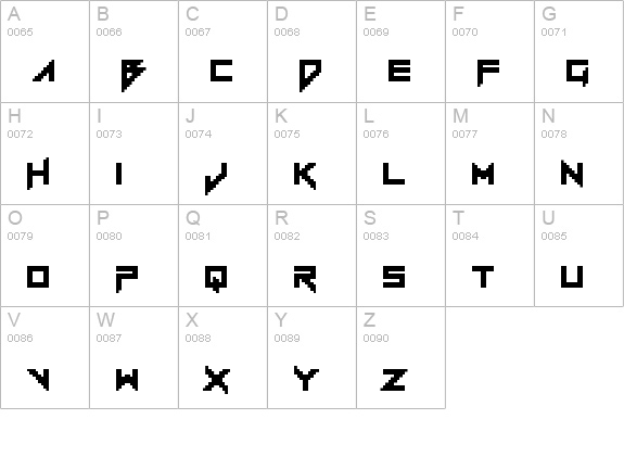Vermin Vibes 1989 Regular uppercase A-Z preview