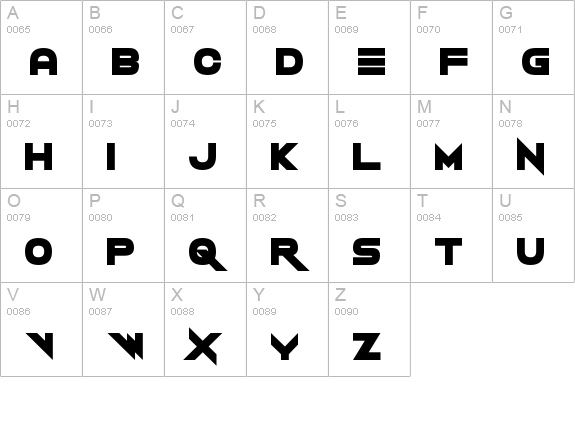 Vermin Vibes 2 Black uppercase A-Z preview
