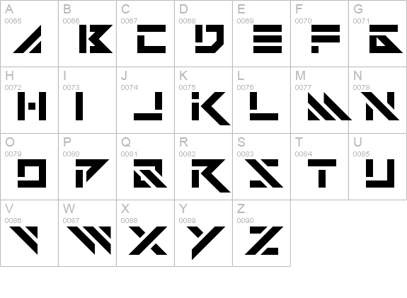 Vermin Vibes Dystopia Regular uppercase A-Z preview
