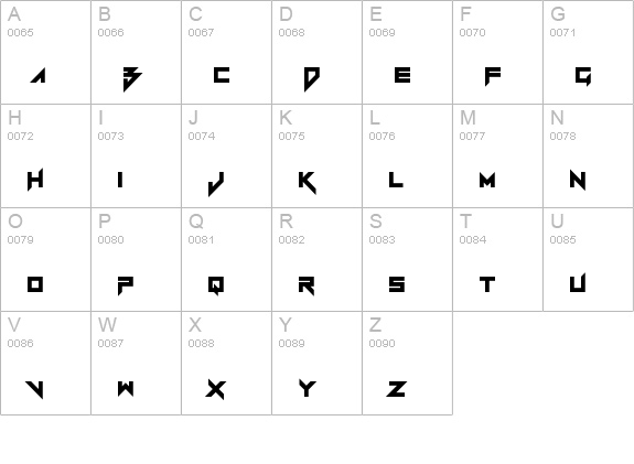 Vermin Vibes Redux Regular uppercase A-Z preview