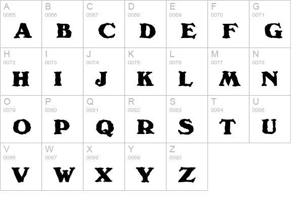 VeronaRandom-Heavy-Regular uppercase A-Z preview