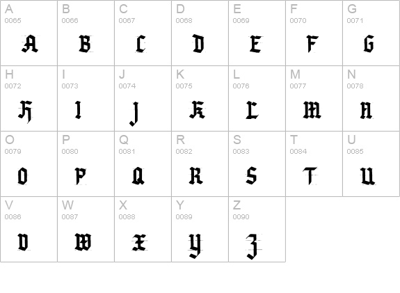 Very Christmess uppercase A-Z preview