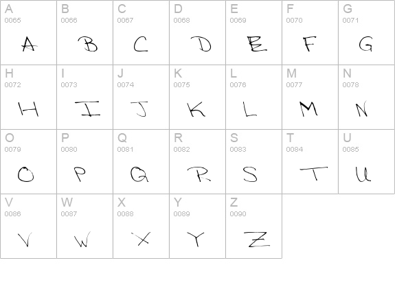 Victorias-Secre uppercase A-Z preview