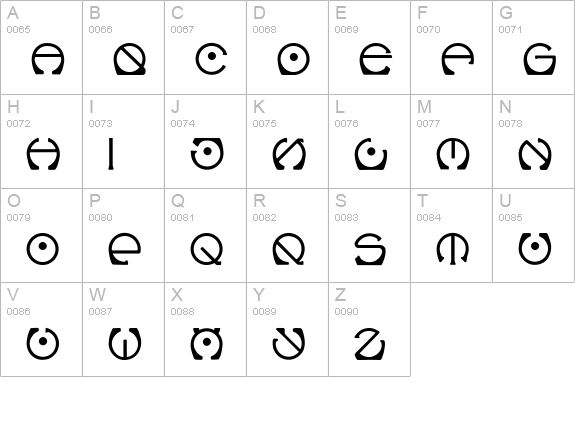 Vienna-Round uppercase A-Z preview