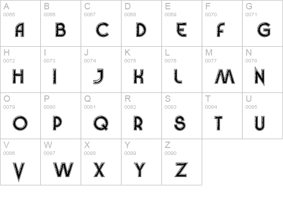 Vinyl Smooth BV uppercase A-Z preview