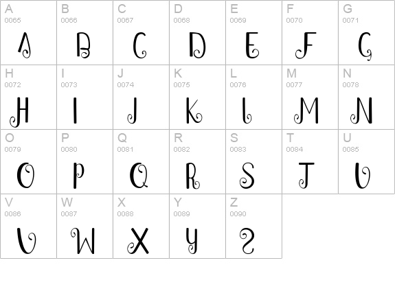 VITAGEOS VAIN SAN-SERIF uppercase A-Z preview