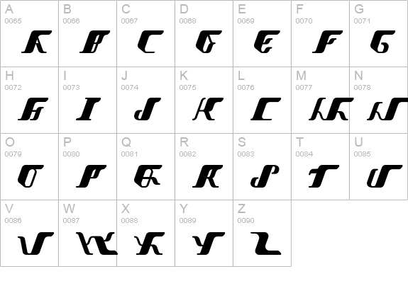 Vitesse SemiBold uppercase A-Z preview