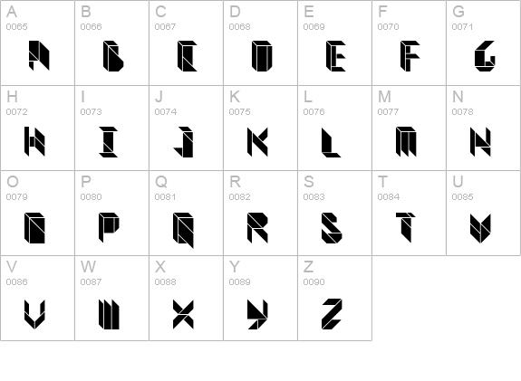 Vitreous Black uppercase A-Z preview