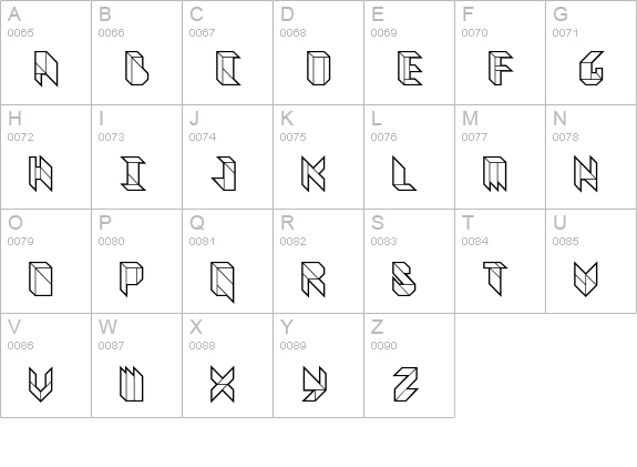Vitreous Heavy uppercase A-Z preview