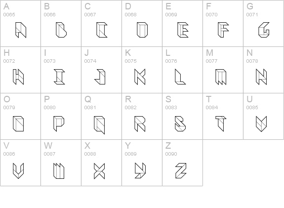 Vitreous Medium uppercase A-Z preview