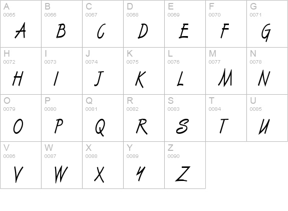 Vizier Condensed Heavy Normal uppercase A-Z preview