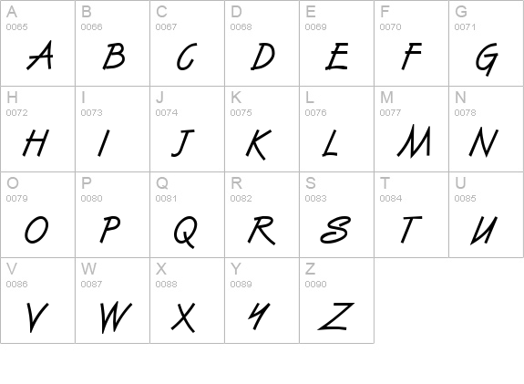 Vizier Heavy Normal uppercase A-Z preview