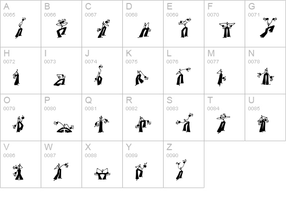 Voila-Saggies uppercase A-Z preview