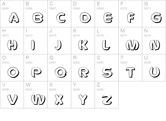 Voldemort Unleashed uppercase A-Z preview