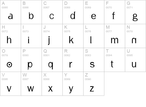 Volt uppercase A-Z preview