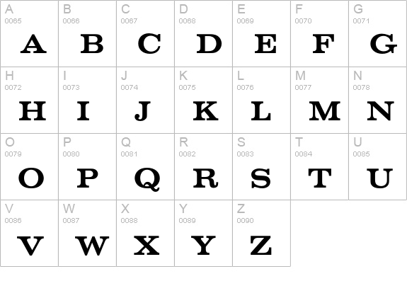 VoltaEF-Medium uppercase A-Z preview