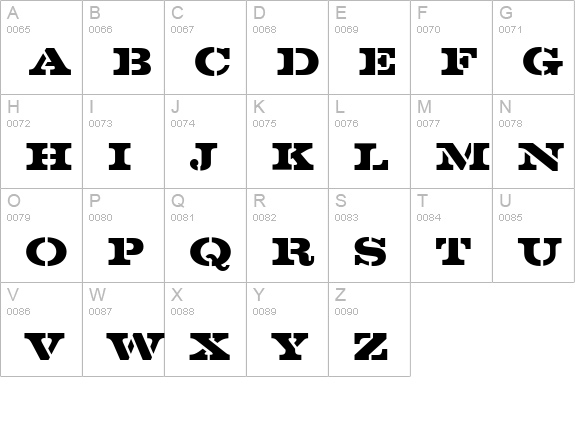 VoltaSteDBol uppercase A-Z preview