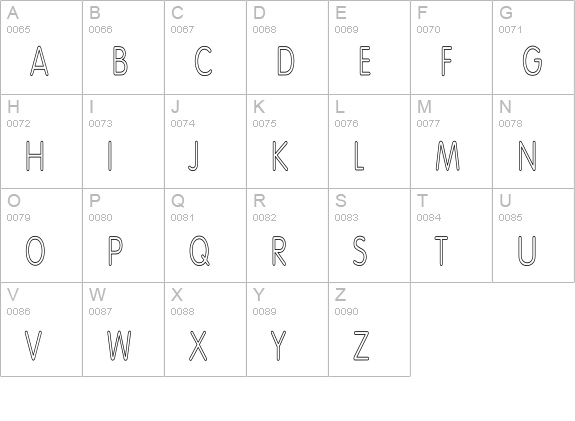 Volte-NormalHC uppercase A-Z preview