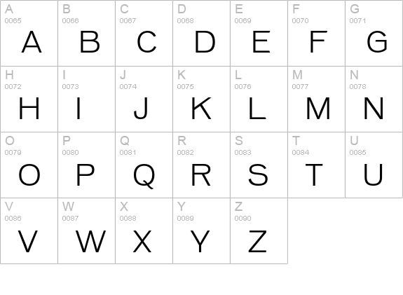 Vonnes-Thin uppercase A-Z preview