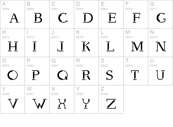 Voodoo Dolls uppercase A-Z preview