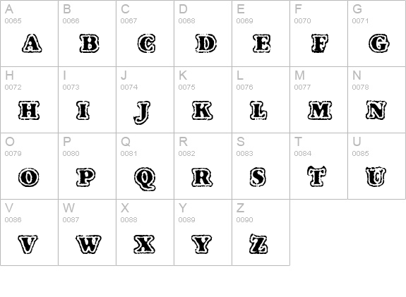 VTC FuzzyPunkySlippers Regular uppercase A-Z preview