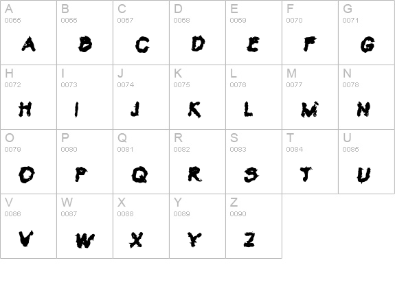 VTC Krinkle-Kut Bold uppercase A-Z preview
