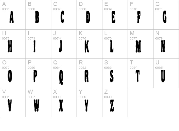 VTC NightOfTheStretchedDead uppercase A-Z preview