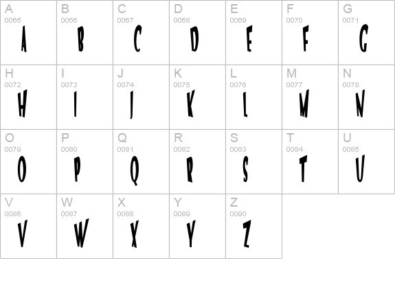 VTC Optika Bold uppercase A-Z preview