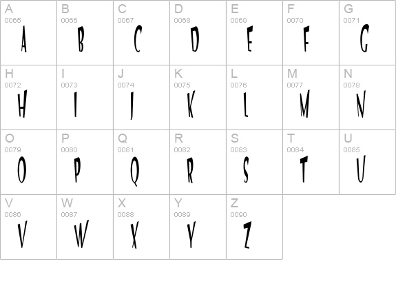 VTC Optika Regular uppercase A-Z preview