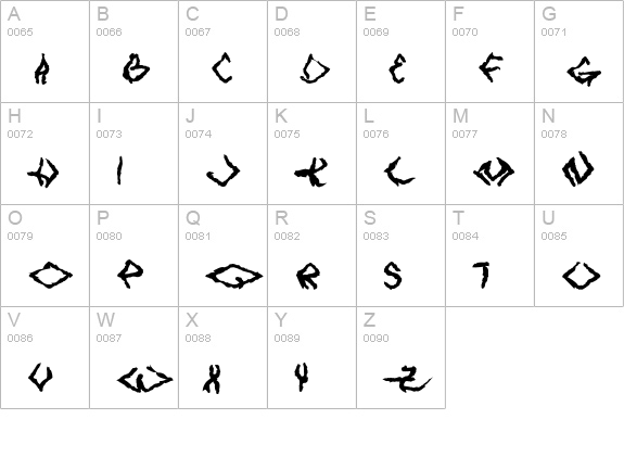 VTC SeeJoBreak Regular uppercase A-Z preview
