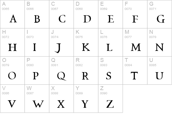 VTCSwitchbladeRomance uppercase A-Z preview