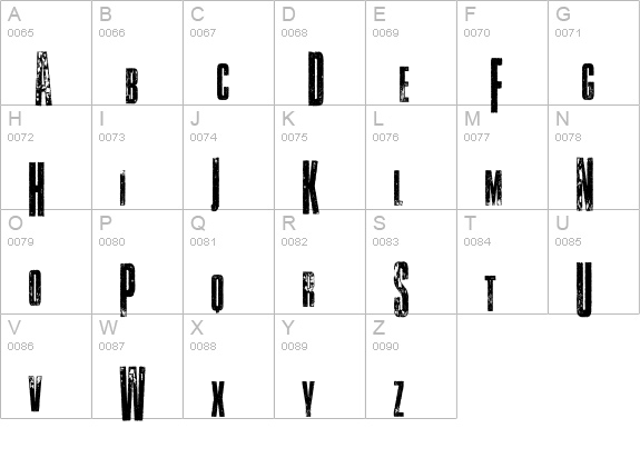 Vtks Classicuda 3 uppercase A-Z preview