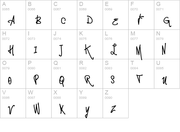 Vtks Delicious uppercase A-Z preview