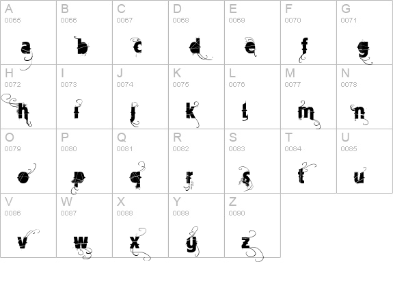 Vtks Mercearia uppercase A-Z preview