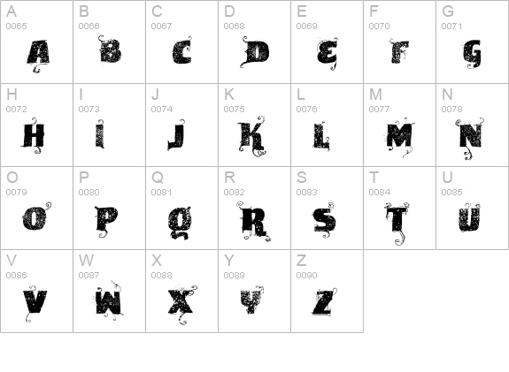 VTKS News Label uppercase A-Z preview