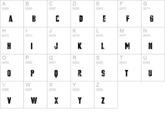 vtks poster uppercase A-Z preview
