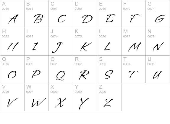 Vujahday Plain uppercase A-Z preview