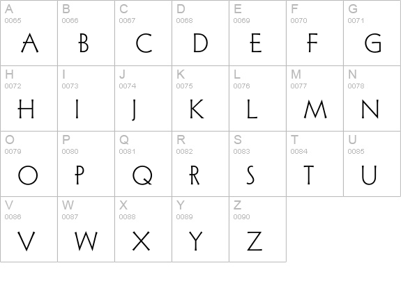 Wade Sans Light Std uppercase A-Z preview