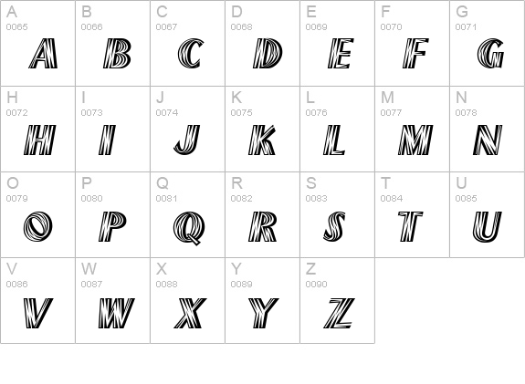 wagner uppercase A-Z preview