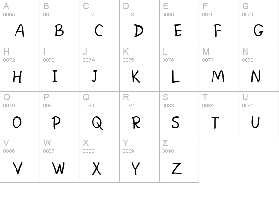 WalcomeOne uppercase A-Z preview