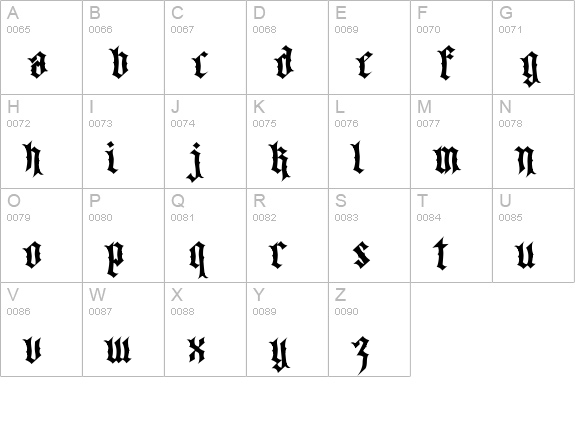 Walk Da Walk Three uppercase A-Z preview