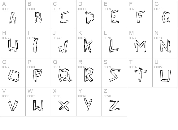 walk the plank uppercase A-Z preview