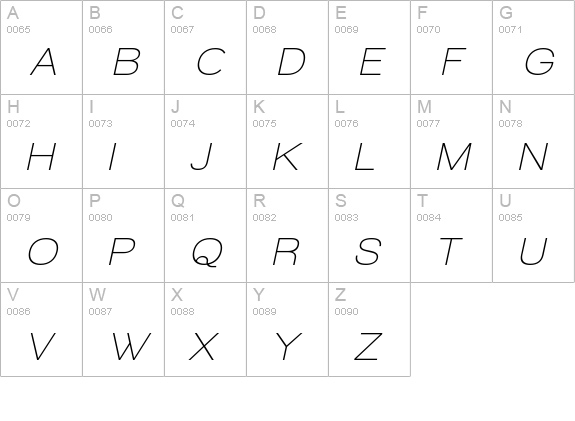Walkway Oblique SemiBold uppercase A-Z preview