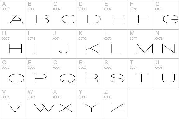Walkway UltraExpand uppercase A-Z preview