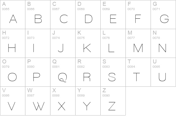 Walkway Upper uppercase A-Z preview