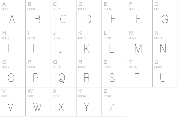 Walkway Upper Condensed uppercase A-Z preview