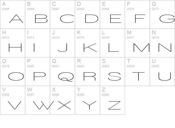 Walkway Upper UltraExpand uppercase A-Z preview