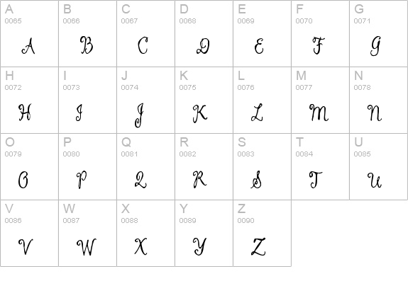 Want You Back uppercase A-Z preview