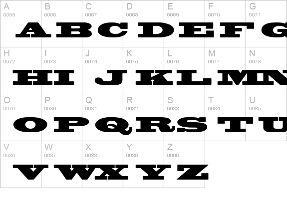 Wanted Poster SSi Black uppercase A-Z preview