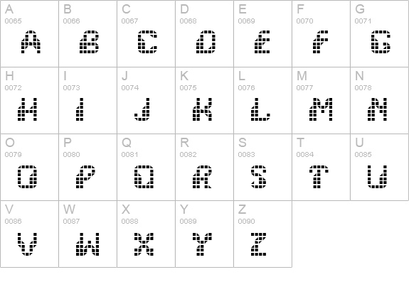 Wargames uppercase A-Z preview